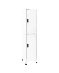 Armoire à casiers Blanc 38x45x180 cm Acier | Mobilier & Déco