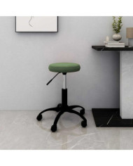 Chaise de bureau pivotante vert foncé velours | Mobilier & Déco