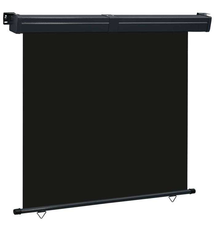 Auvent latéral de balcon 165x250 cm noir | Mobilier & Déco