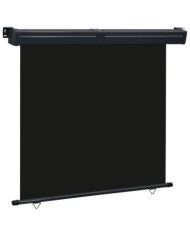 Auvent latéral de balcon 165x250 cm noir | Mobilier & Déco