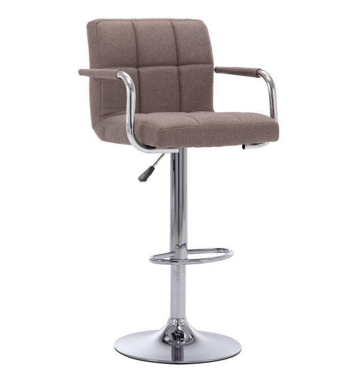Tabouret de bar Taupe Tissu | Mobilier & Déco