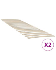 Sommiers à lattes avec 34 lattes 2 pcs 70x200 cm | Mobilier & Déco