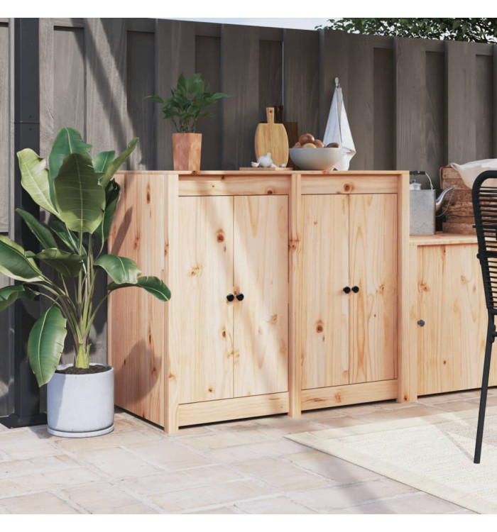 Armoire de cuisine d'extérieur bois de pin massif | Mobilier & Déco