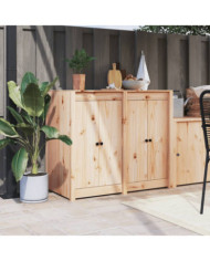Armoire de cuisine d'extérieur bois de pin massif | Mobilier & Déco