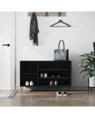 Armoire à chaussures Noir 102x36x60 cm Bois d'ingénierie | Mobilier & Déco