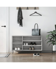 Armoire à chaussures Sonoma gris 102x36x60 cm Bois d'ingénierie | Mobilier & Déco