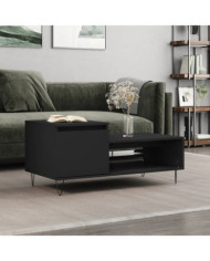 Table basse Noir 100x50x45 cm Bois d'ingénierie | Mobilier & Déco