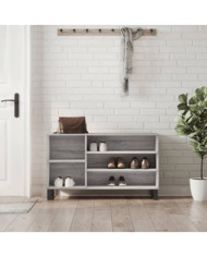 Armoire à chaussures Sonoma gris 102x36x60 cm Bois d'ingénierie | Mobilier & Déco