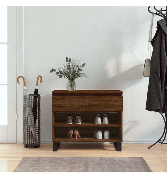 Armoire à chaussures Chêne marron 70x36x60 cm Bois d'ingénierie | Mobilier & Déco