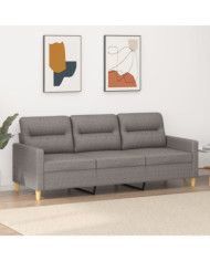 Canapé à 3 places Taupe 180 cm Tissu | Mobilier & Déco