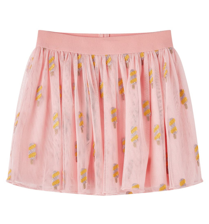 Jupe avec tulle pour enfants rose clair 104 | Mobilier & Déco