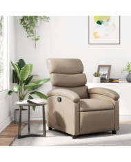 Fauteuil inclinable Cappuccino Similicuir | Mobilier & Déco