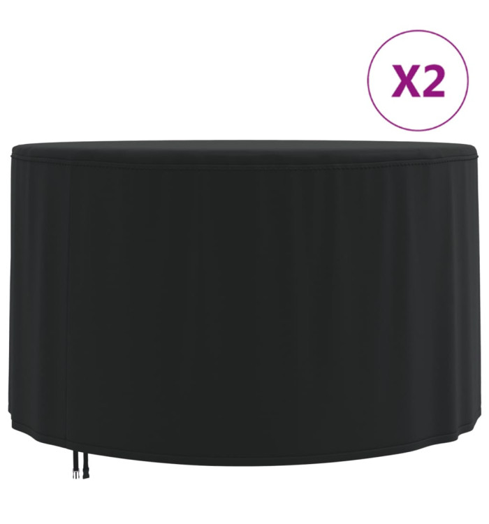 Housses de salon de jardin 2 pcs Ø 128x71cm 420D tissu oxford | Mobilier & Déco