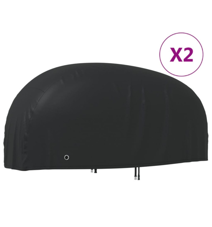 Housses de motocyclette 2 pcs 220x95x110 cm tissu oxford 210D | Mobilier & Déco