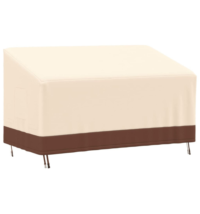 Housse de banc 3 places beige 159x84x56/81 cm oxford 600D | Mobilier & Déco