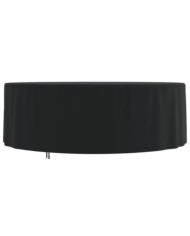 Housse de salon de jardin rond noir Ø 244x71 cm oxford 420D | Mobilier & Déco