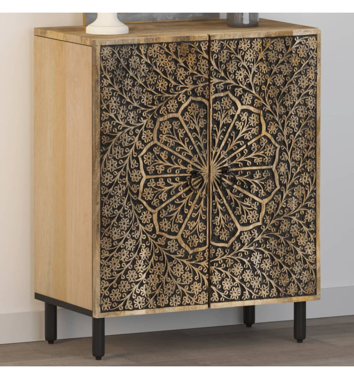 Armoire latérale 60x33x75 cm bois massif de manguier | Mobilier & Déco