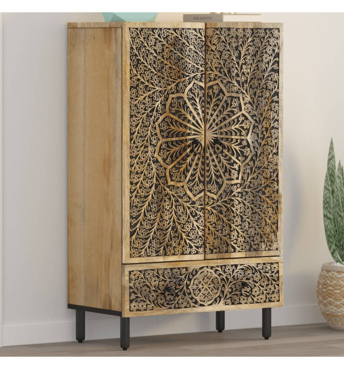 Buffet 60x33x100 cm bois de manguier massif | Mobilier & Déco
