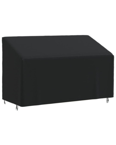 Housse de banc 3 places noir 165x70x65/94 cm oxford 420D | Mobilier & Déco