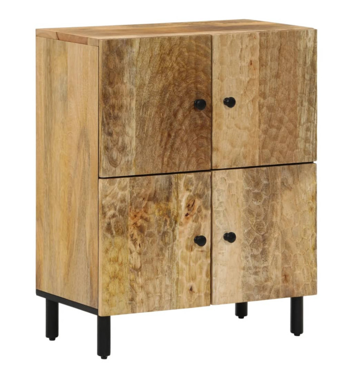 Armoire latérale 60x33x75 cm bois massif de manguier | Mobilier & Déco