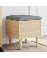 Banc de rangement chêne sonoma 42x42x46 cm bois d'ingénierie | Mobilier & Déco