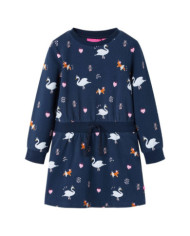 Robe pour enfants à manches longues bleu marine 128 | Mobilier & Déco
