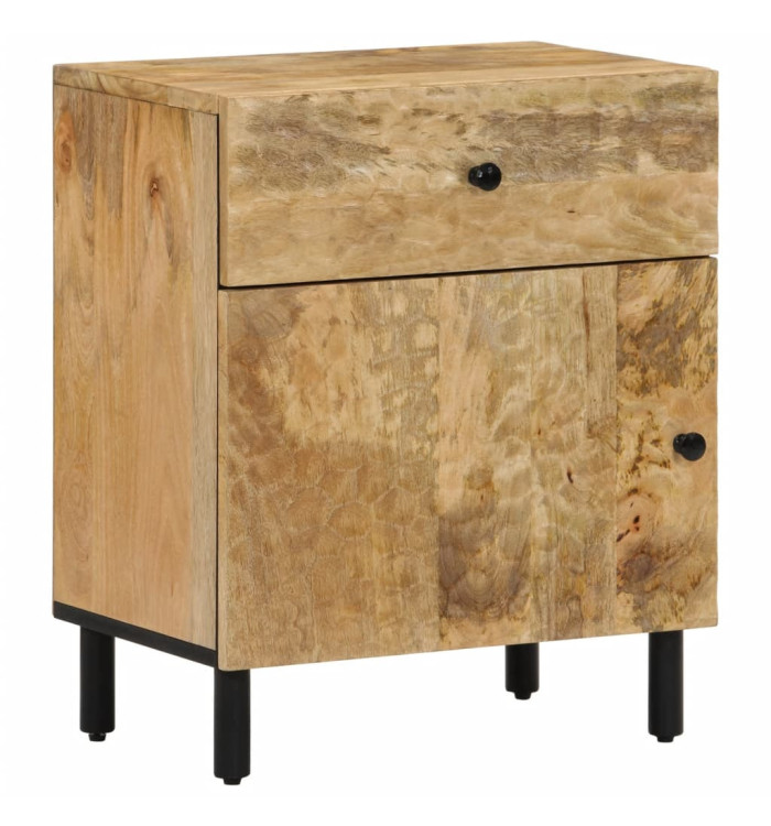 Table de chevet 50x33x60 cm bois de manguier massif | Mobilier & Déco