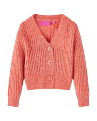 Cardigan tricoté pour enfants rose moyen 140 | Mobilier & Déco