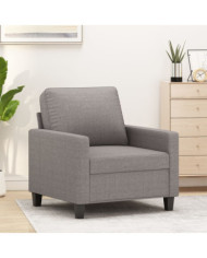 Fauteuil Taupe 60 cm Tissu | Mobilier & Déco