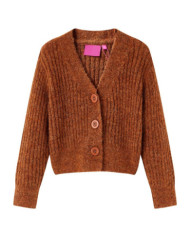 Cardigan pour enfants tricoté cognac 116 | Mobilier & Déco