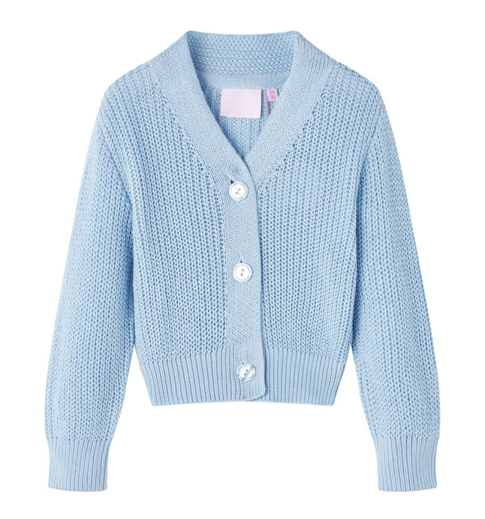 Cardigan pour enfants tricoté bleu 116 | Mobilier & Déco
