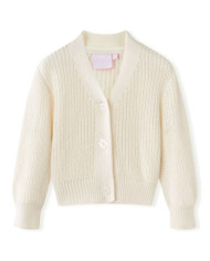 Cardigan pour enfants tricoté blanc neige 140 | Mobilier & Déco