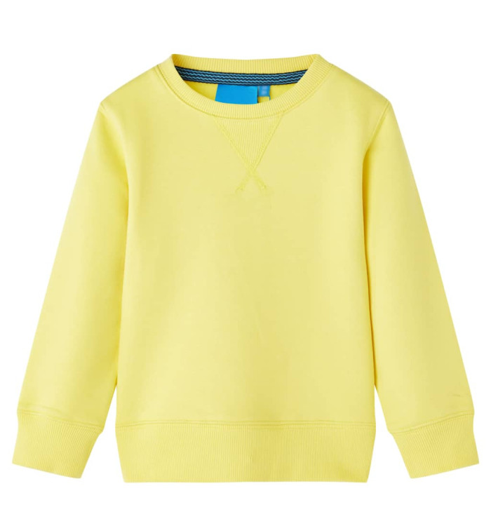 Sweat-shirt pour enfants jaune clair 104 | Mobilier & Déco