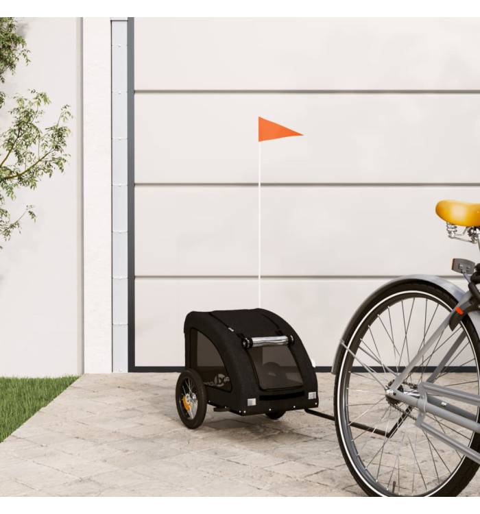 Remorque de vélo pour animaux de compagnie noir | Mobilier & Déco