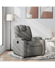 Fauteuil inclinable Gris foncé Tissu | Mobilier & Déco