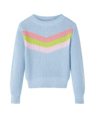 Pull-over tricoté pour enfants bleu 140 | Mobilier & Déco