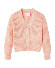 Cardigan pour enfants tricoté rose mélangé 128 | Mobilier & Déco