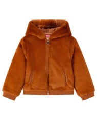 Veste à capuche pour enfants cognac 128 | Mobilier & Déco