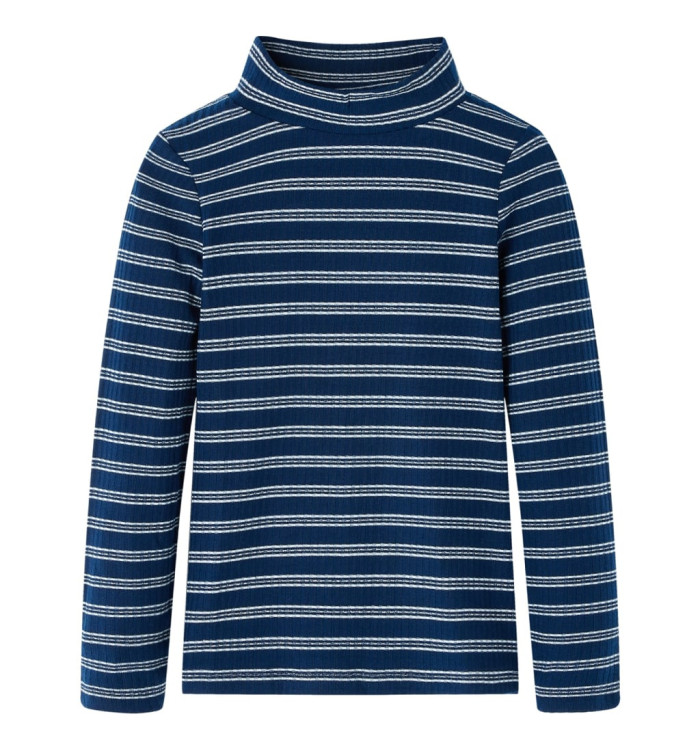 T-shirt enfants à manches longues bleu marine 140 | Mobilier & Déco