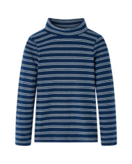 T-shirt enfants à manches longues bleu marine 140 | Mobilier & Déco