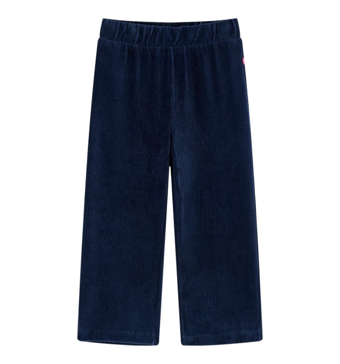 Pantalons pour enfants velours côtelé bleu marine 104 | Mobilier & Déco