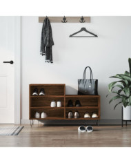 Armoire à chaussures Chêne marron 102x36x60cm Bois d'ingénierie | Mobilier & Déco