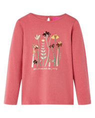 T-shirt enfants à manches longues rose vieux 92 | Mobilier & Déco