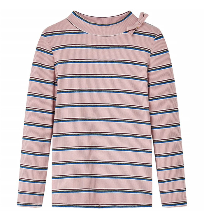 T-shirt enfants à manches longues rose clair 116 | Mobilier & Déco
