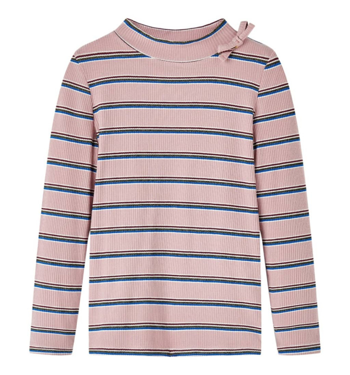 T-shirt enfants à manches longues rose clair 92 | Mobilier & Déco