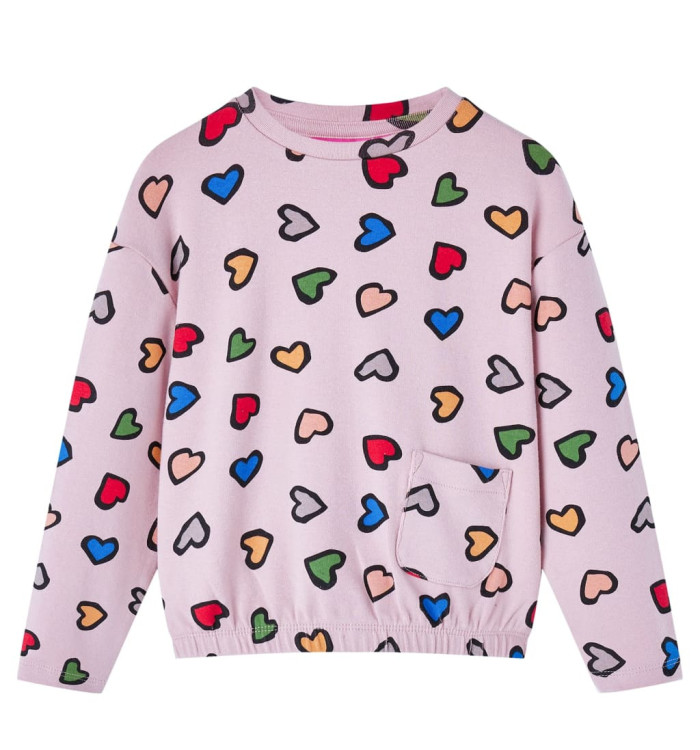 Sweatshirt pour enfants rose 116 | Mobilier & Déco