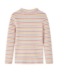 T-shirt enfants manches longues faux col roulé écru 104 | Mobilier & Déco