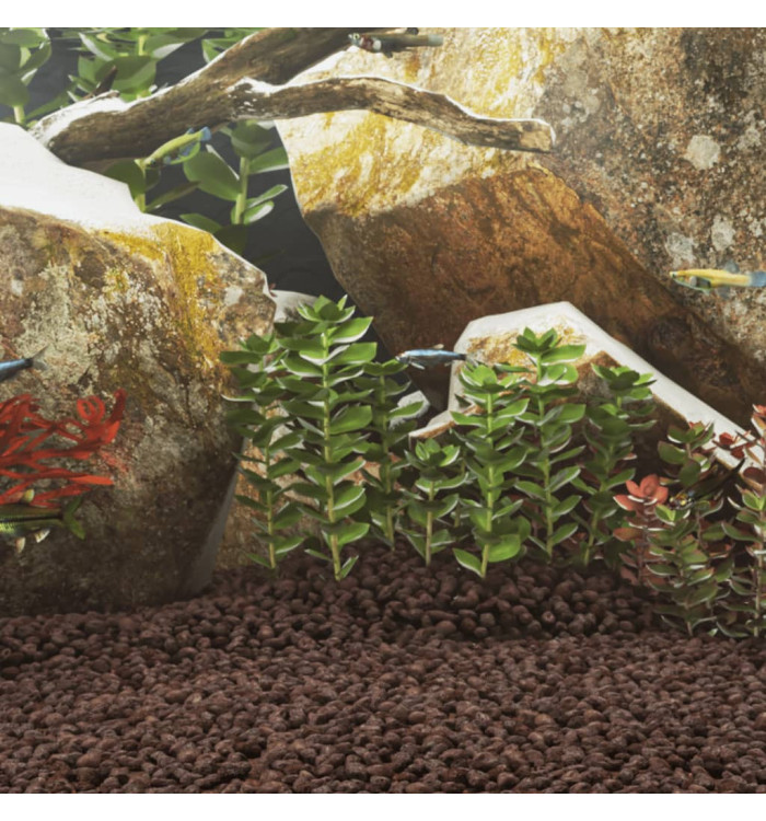Roches volcaniques 25 kg rouge 5-8 mm | Mobilier & Déco