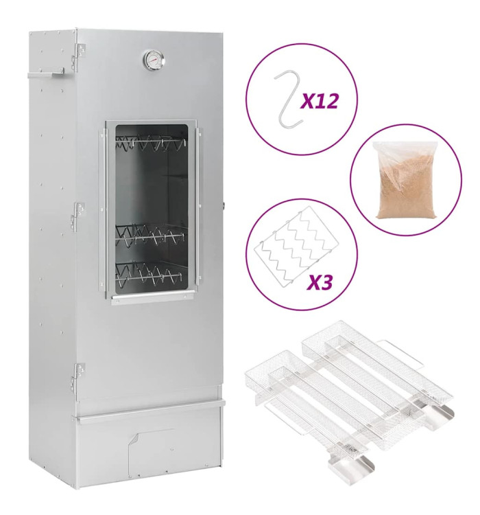 Fumoir à four à BBQ générateur de fumée froide acier galvanisé | Mobilier & Déco