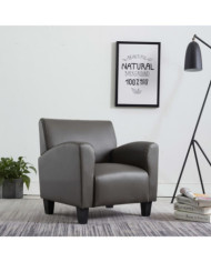 Chaise gris similicuir | Mobilier & Déco